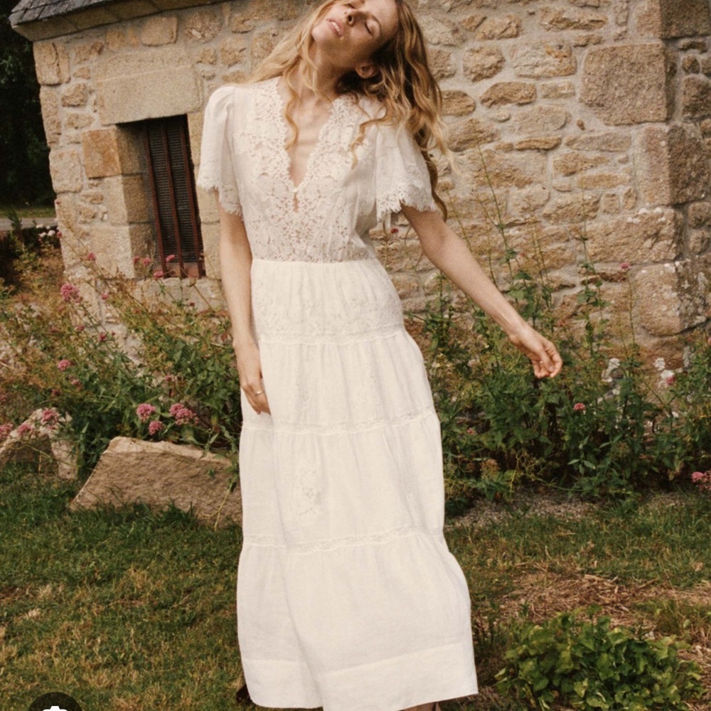 DÔEN Graciella White Dress